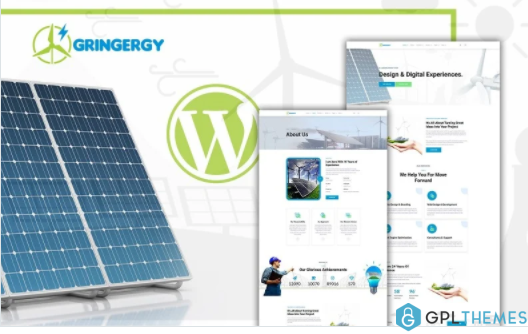 Grinenrgy Green Energy Solar Power WordPress Theme