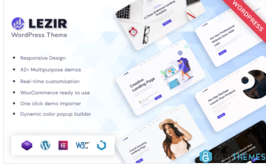Lezir WordPress Landing Page Theme