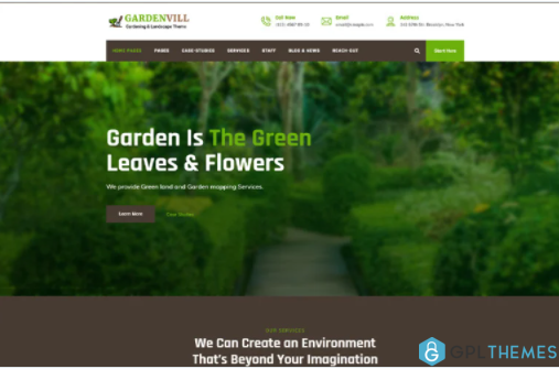 Gardenvill Gardening and Plantation WordPress Theme