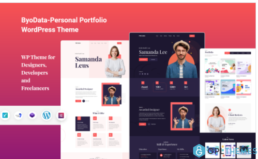 Byodata Personal Portfolio WordPress Theme