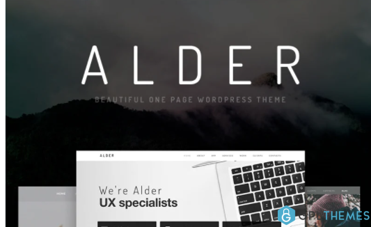 Alder Modern OnePage WordPress Theme