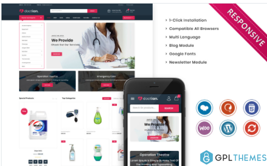 Doctian The Medical Store Responsive WooCommerce Theme