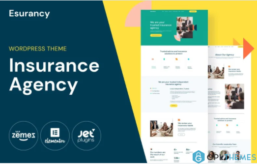 Esurancy Insurance Agency Services WordPress Theme