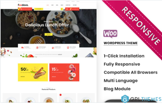 Foodava The Cafe Restaurant Premium WooCommerce Theme