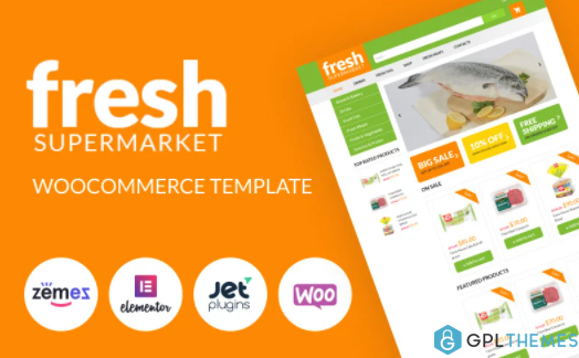 Fresh Fresh Supermarket Woocommerce Template for easy sales WooCommerce Theme 1
