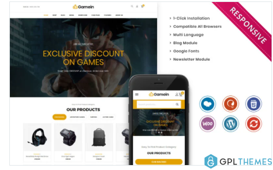 Gamein The Branded Gaming WooCommerce Theme