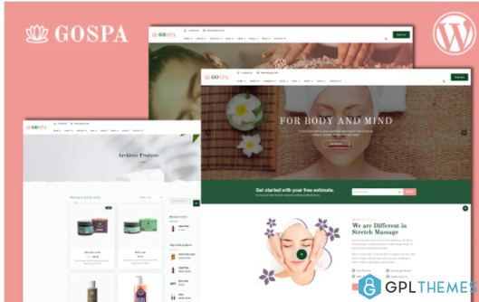 Go Spa Beauty Salon and Spa Services WordPress Theme