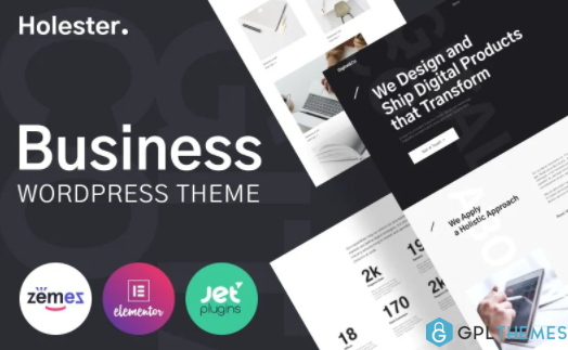 Holester Business Services Website Template WordPress Theme