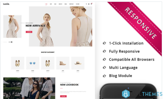 Lucia The Fashion Store Responsive WooCommerce Theme
