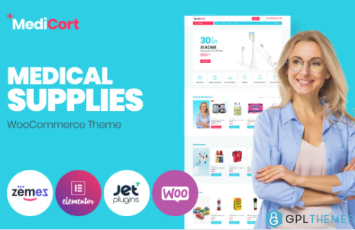 MediCort Medical ECommerce Classic Elementor WooCommerce Themev 1