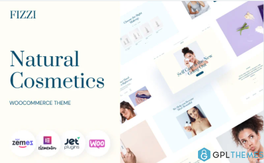 Natural Cosmetics Website Template Fizzi WooCommerce Theme