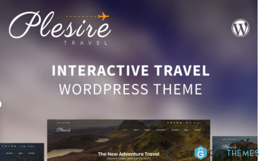 Plesire Interactive Travel WordPress Theme