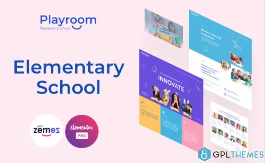 Playroom Elementary School Elementor Kit