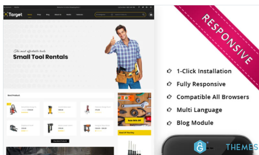 Target The Tool Store Responsive WooCommerce Theme