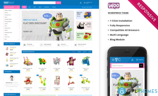 Toycult The Kids Toy Store Premium WooCommerce Theme