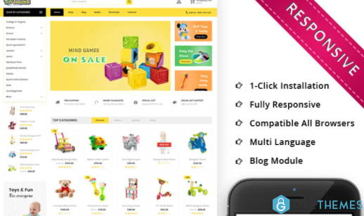 Toyinsider The Kids PlayStore WooCommerce Theme
