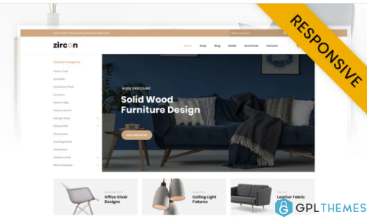 Zircon Furniture Store WooCommerce Theme