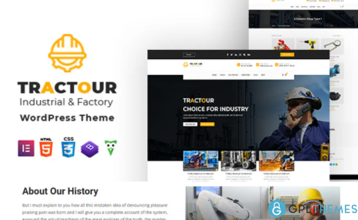 Tractour Industrial Manufacturing WordPress Theme 3
