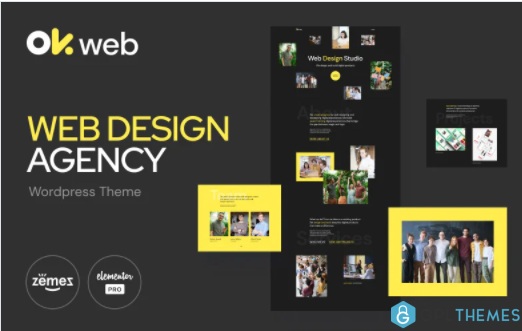 Web Design Studio Template OkWeb Elementor Kit