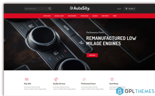 Autosity Autoparts Store Opencart Theme