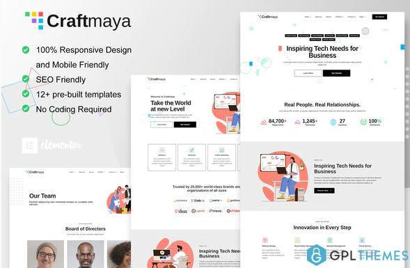 CraftMaya IT Solutions Services Company Elementor Template Kit