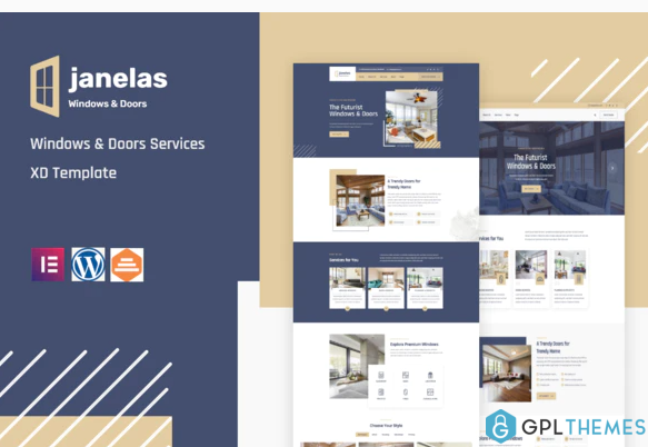 Janelas – Windows Doors Services Elementor Template Kit
