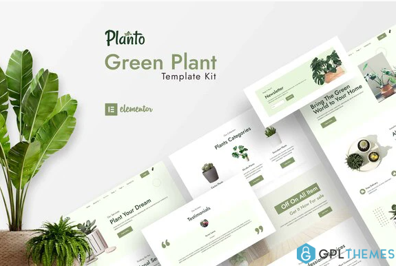 Planto Green Elementor Template Kit
