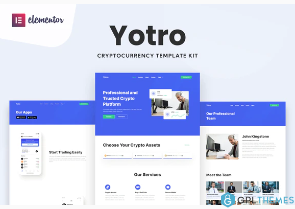Yotro Cryptocurrency Elementor Template Kit