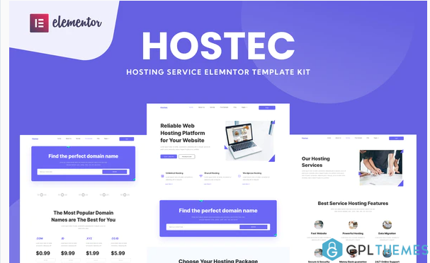 Hostec Hosting Service Website Template