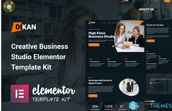 Dikan Creative Business Studio Elementor Template Kit