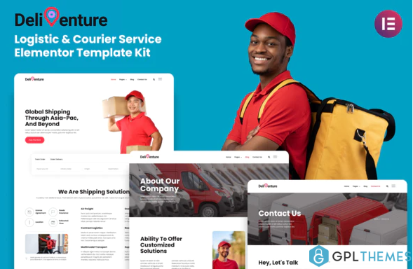 Deliventure Logistic Courier Service Elementor Template Kit