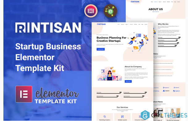 Rintisan Startup Business Elementor Template Kit