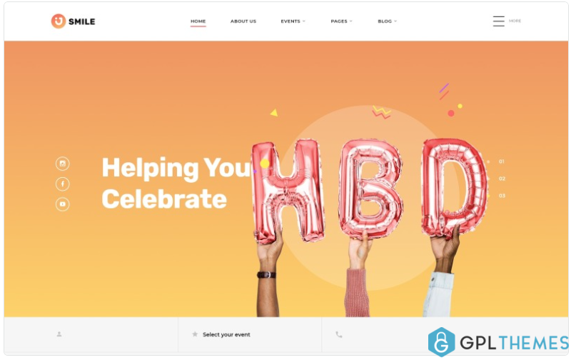 Smile Event Planner Clean Multipage HTML5 Website Template