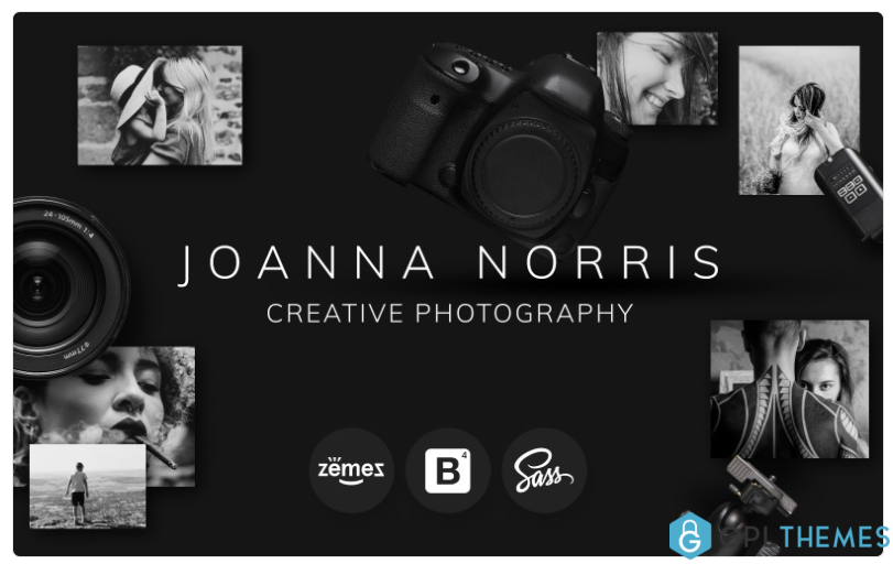 Joanna Norris Photographer Portfolio Website Template