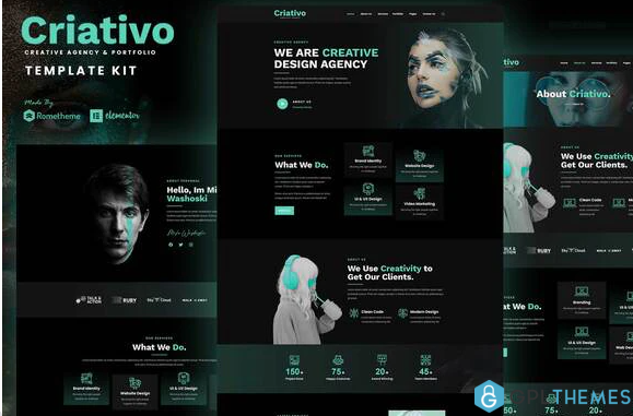 Criativo Creative Agency Portfolio Elementor Template Kit