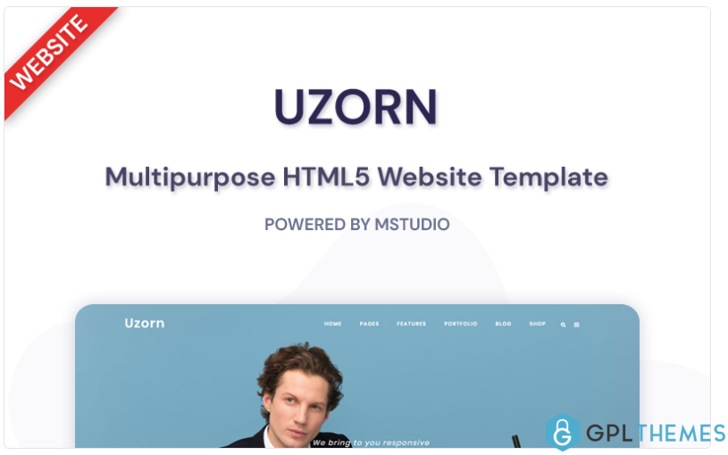 Uzorn Responsive Multi Purpose Website Template