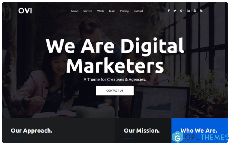Ovi Digital Agency Bootstrap Website Template
