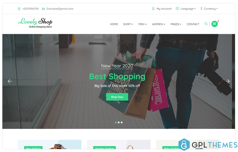 LovelyShop eCommerce Bootstrap HTML Website Template