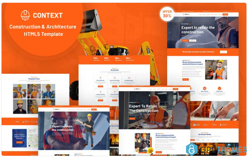 Context Construction and Architecture HTML5 Website Template