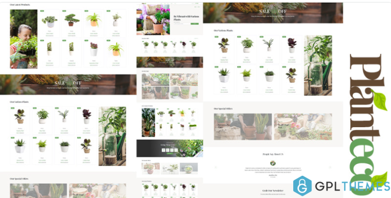 Planteco Bootstrap 4 Plant eCommerce HTML5 Website Template