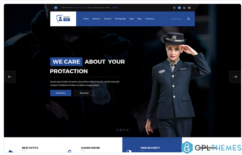 Security Guard Services Website Template