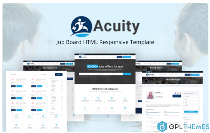 Acuity Job Board HTML Responsive Website Template
