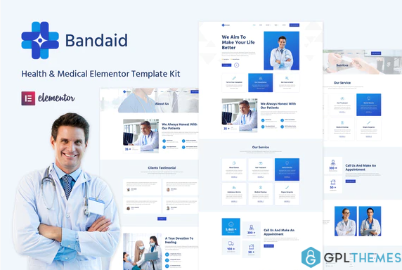 Bandaid Health Medical Elementor Template Kit 2