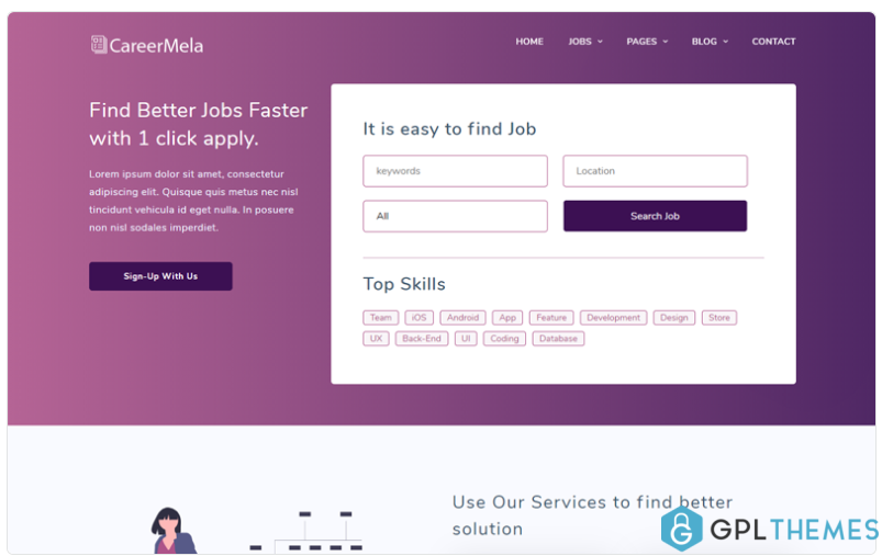 Careermela Job portal Website Template