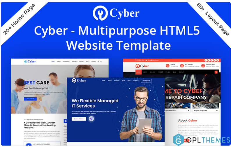 Cyber Multipurpose HTML5 Website Template
