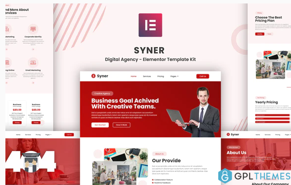 Syner Creative Agency Elementor Template Kit