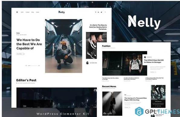 Nelly Blog Magazine Elementor Template Kit