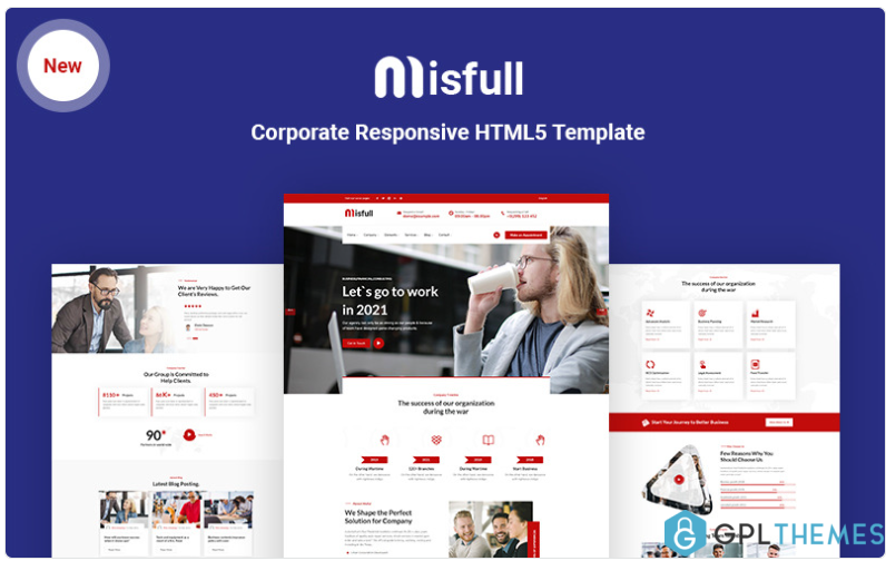 Misfull Corporate Responsive HTML Website Template