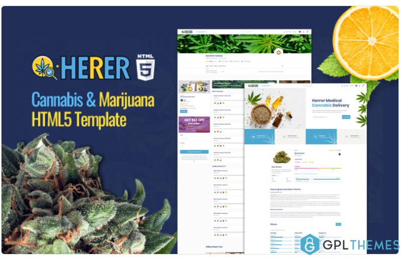 Herrer Medical Marijuana Website Template