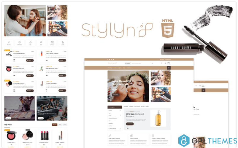 Stylyn Cosmetic And Beauty Shop HTML Website Template